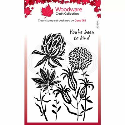 Creative Expressions Woodware Clear Stamps - Autumn Flowers